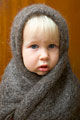 Girl in shawl, Russia